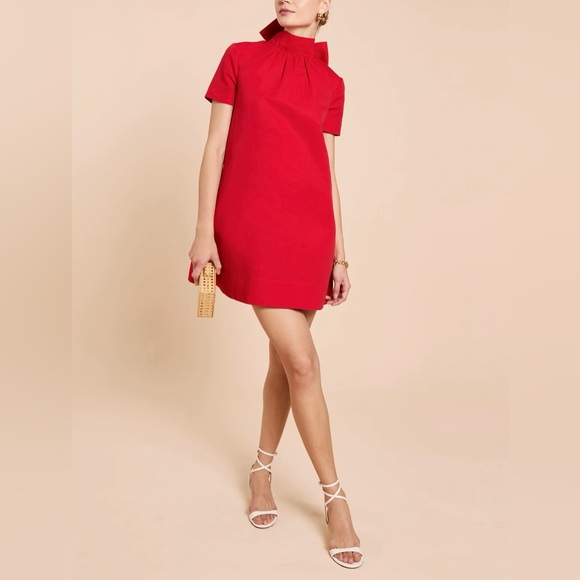 STAUD Dresses & Skirts - STAUD MINI ILANA DRESS POINSETTIA